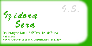 izidora sera business card